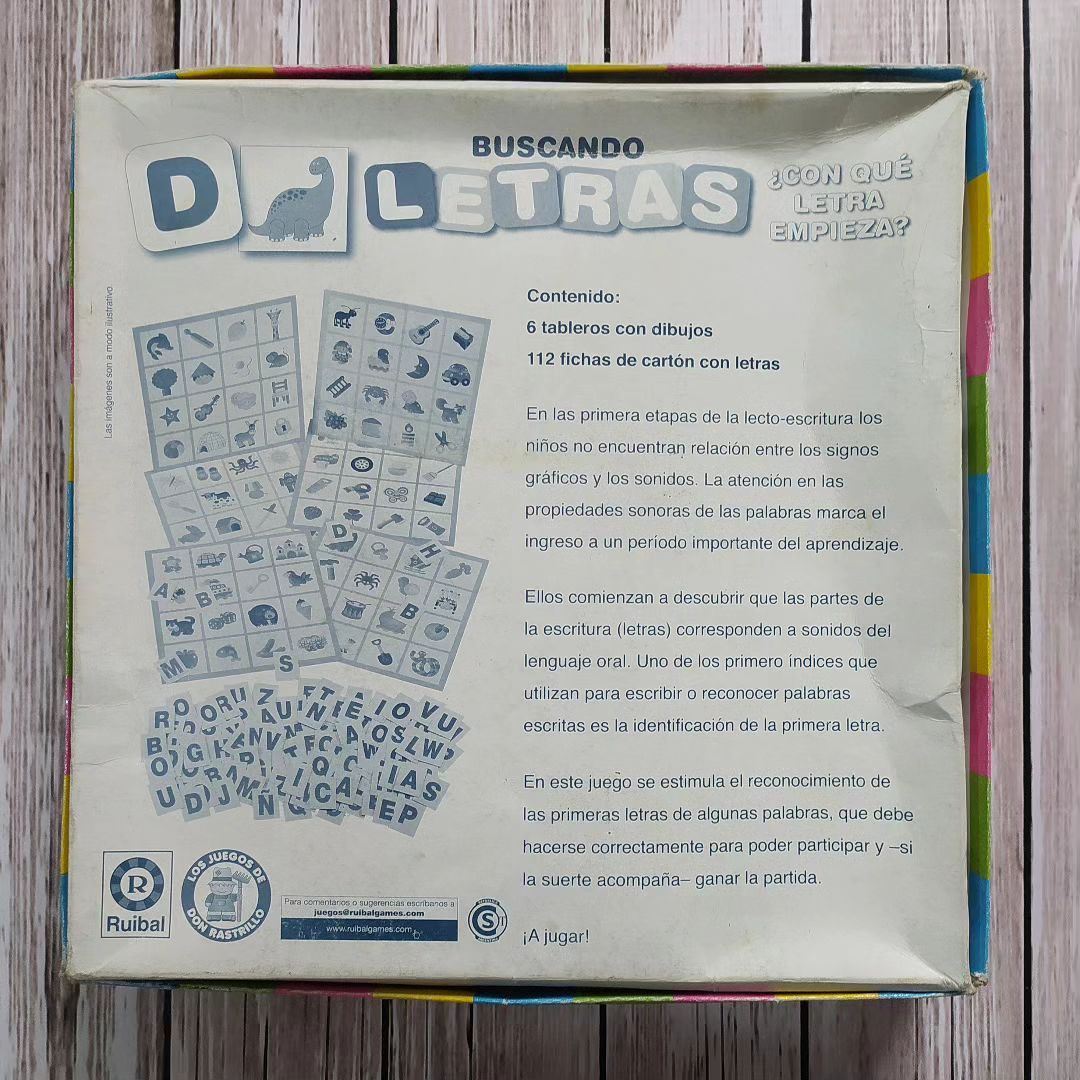 Buscando Letras Bingo Infantil Juego Mesa Ruibal Don Rastril - Image 3