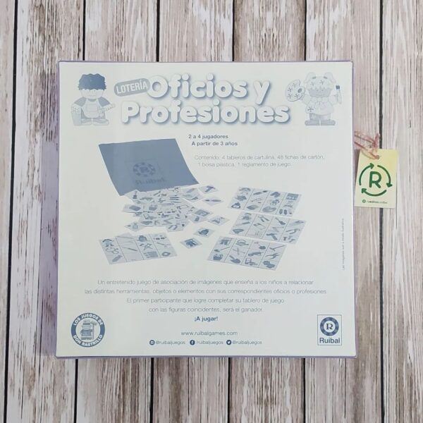 Juego De Mesa Loteria De Oficios Y Profesiones Ruibal NUEVO 171-7 - Image 2