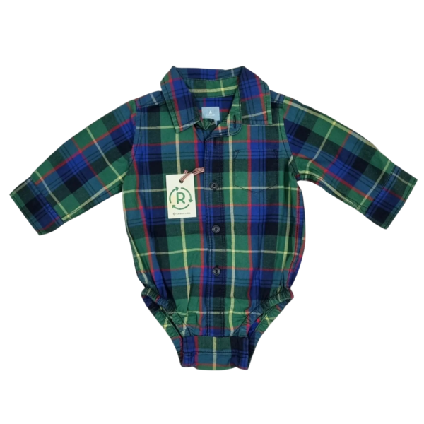 Body Camisa Gap - 3-6 meses