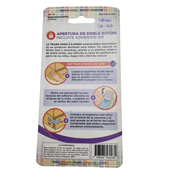 Traba para Cajones Baby Innovations Unico - Image 2